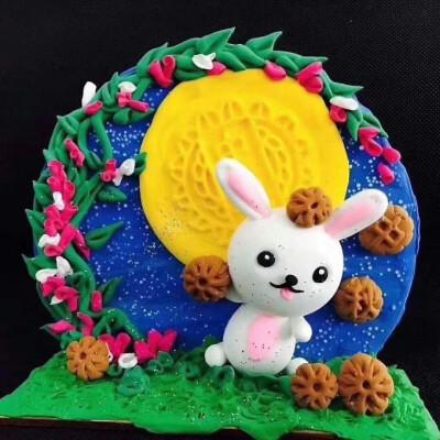 粘土制作中秋贺卡 粘土制作贺卡