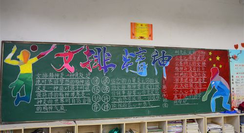 小学排球黑板报 小学黑板报图片素材