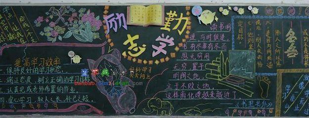 勤训轮换决心书黑板报 黑板报图片素材