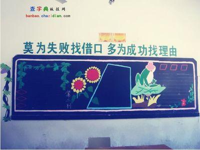 深蓝色的黑板报 黑板报图片素材
