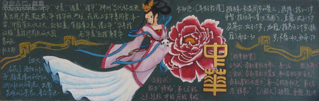 中华美文黑板报 黑板报图片大全