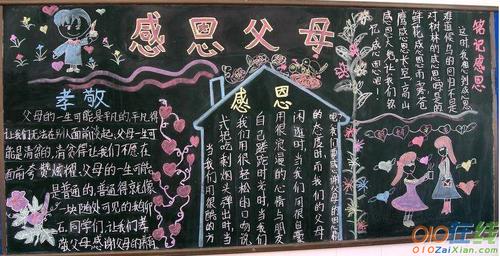 主题是爸爸的黑板报 主题黑板报图片大全