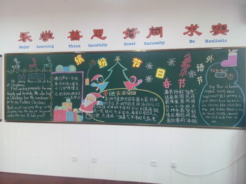 缤纷节日黑板报 节日黑板报图片素材