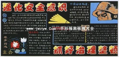 加强常规管理强化安全意识黑板报 安全的黑板报图片素材