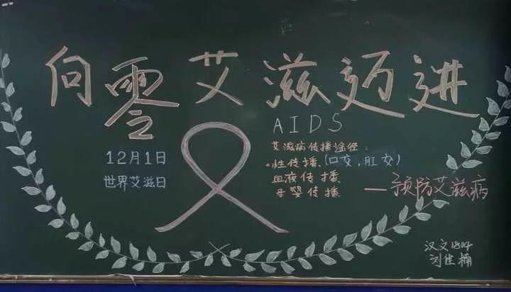关于世界艾滋病日的黑板报 建队日黑板报图片大全