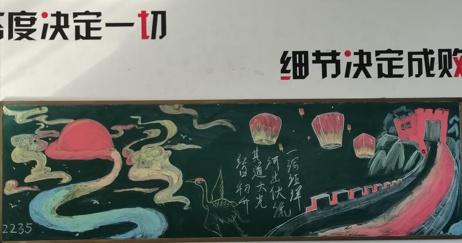 最牛长城黑板报 最牛黑板报图片素材