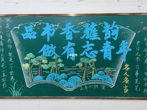 高中读书活动的主题黑板报 高中黑板报图片大全