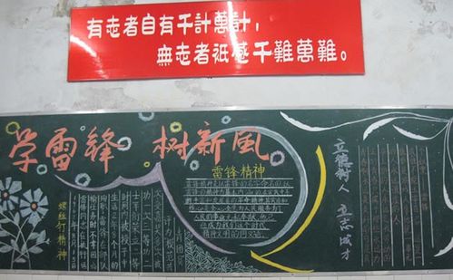 学雷锋做文明人的黑板报 学雷锋黑板报图片素材