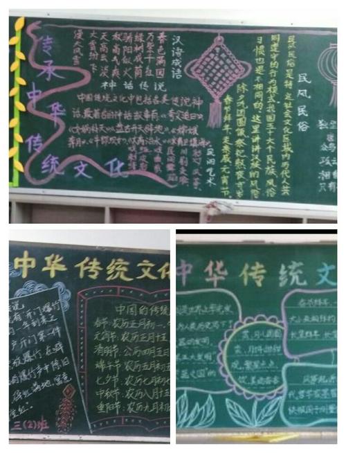 汲取中华优秀传统文化黑板报 优秀黑板报图片大全