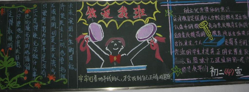 我的幼儿园我的班黑板报 幼儿园黑板报图片素材