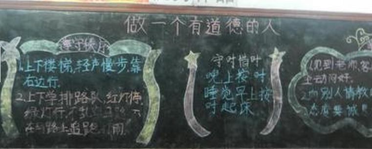 小学生思想品德的黑板报 小学生黑板报图片素材