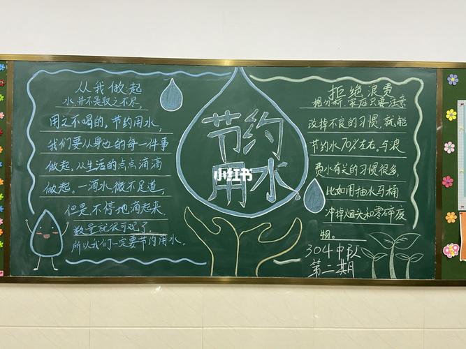 节约用水一年级黑板报 一年级黑板报图片大全