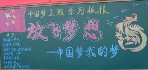 乘梦飞翔黑板报 黑板报图片素材