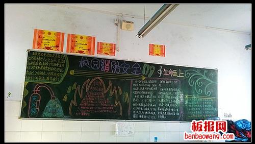 食堂防火的黑板报 森林防火黑板报图片素材