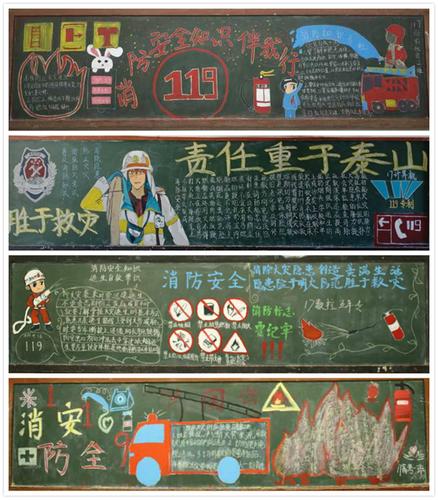 关于校园防火的黑板报 森林防火黑板报图片素材