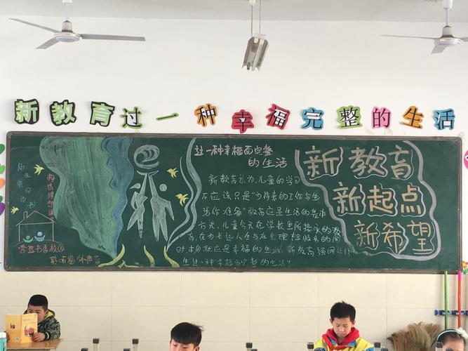小学二年级关于新教育黑板报 小学二年级黑板报图片大全