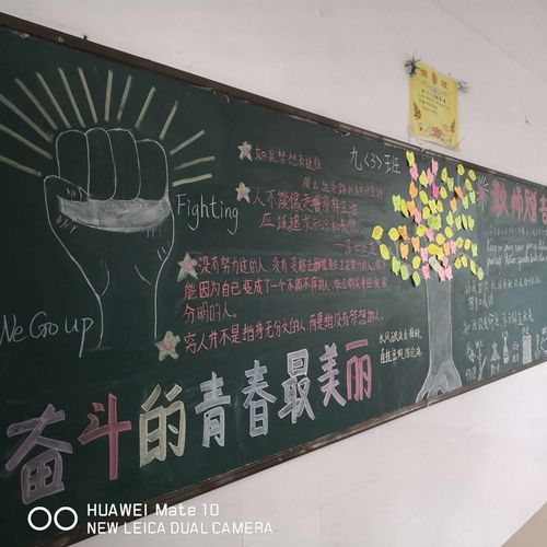 关于致青春的黑板报 青春黑板报图片素材
