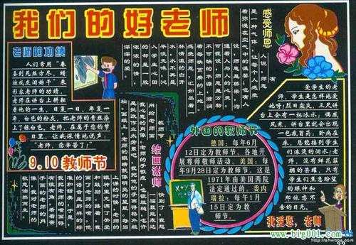 教学用电脑黑板报 黑板报图片大全