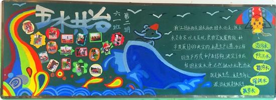 我要争当河小青黑板报 黑板报图片素材