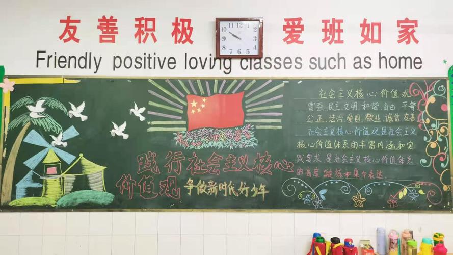 践行新手则做最美少年黑板报 黑板报图片大全