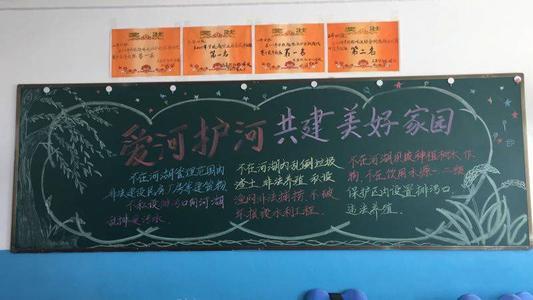 争当河小二黑板报 黑板报图片大全