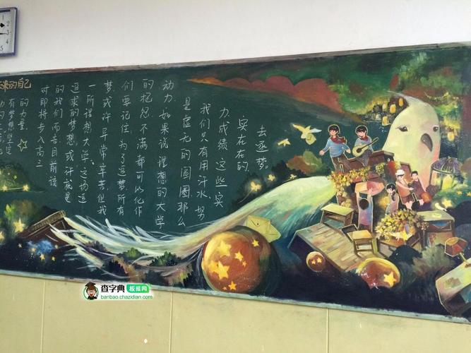 高中班级考试冲刺黑板报 班级黑板报图片素材