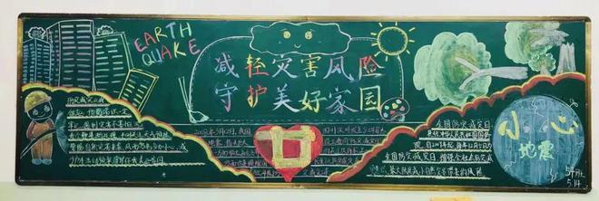 关于加强防震减灾的黑板报 关于黑板报图片大全