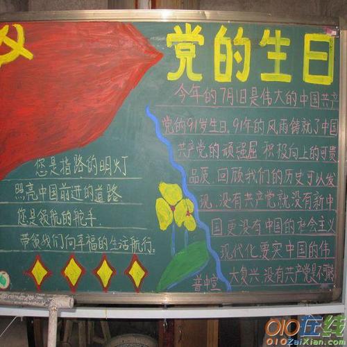 2018七一黑板报 黑板报图片大全