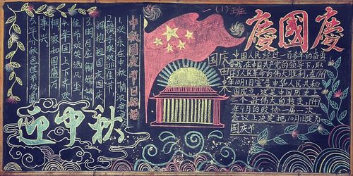 2018歌颂祖国黑板报 祖国黑板报图片大全