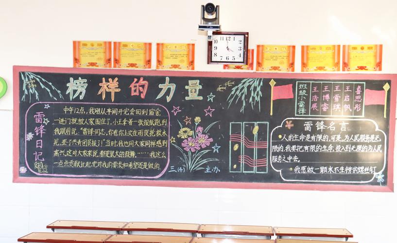 精神的力量黑板报 雷锋精神黑板报图片大全