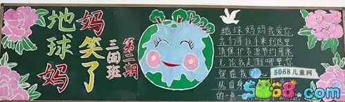3月12日图片的黑板报 5月黑板报图片大全