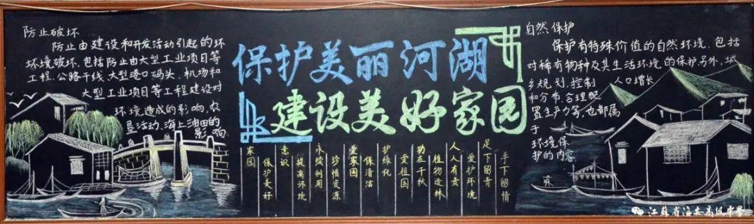 保护美丽河黑板报 保护环境黑板报图片大全