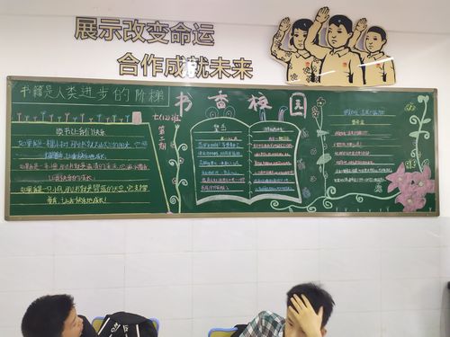 书香校园手抄报黑板报 书香校园黑板报图片素材