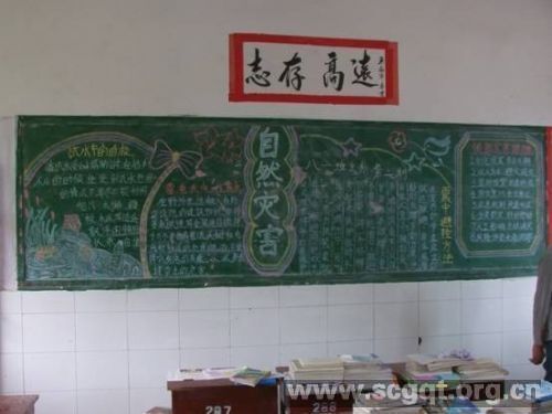 小学生防自然灾害黑板报 小学生黑板报图片大全