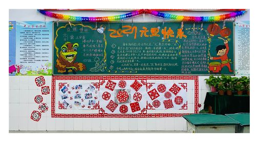 剪纸艺术黑板报 艺术黑板报图片大全