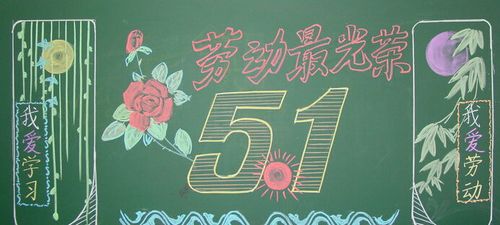 学校五1黑板报 学校黑板报图片素材