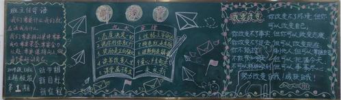 新教育班级文化黑板报 班级黑板报图片大全