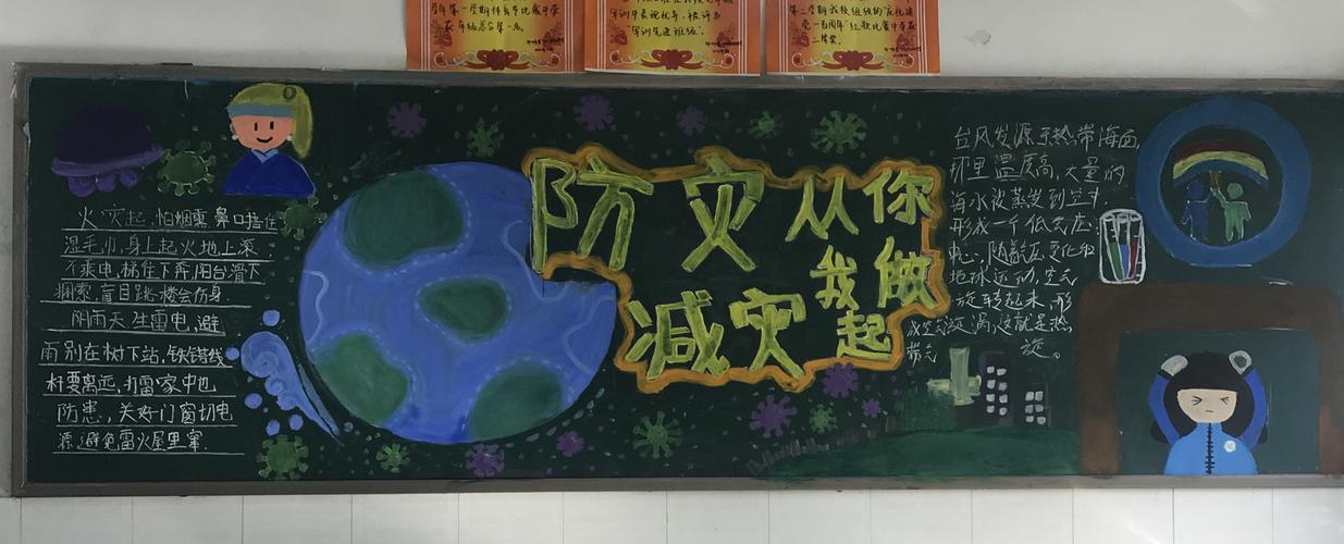 幼儿防震减灾黑板报 幼儿黑板报图片大全