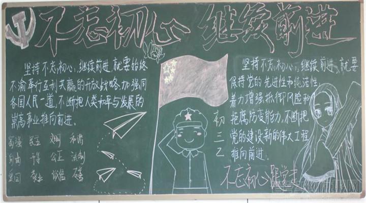 不忘初心梦想启航黑板报 梦想黑板报图片素材