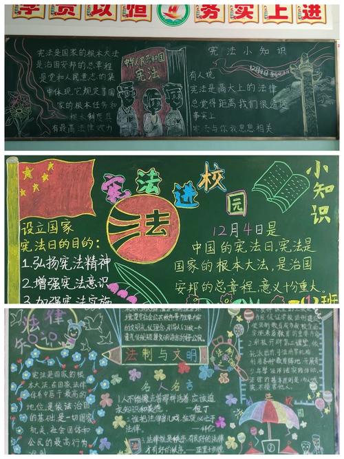 小学三年级宪法知识黑板报 小学三年级黑板报图片大全