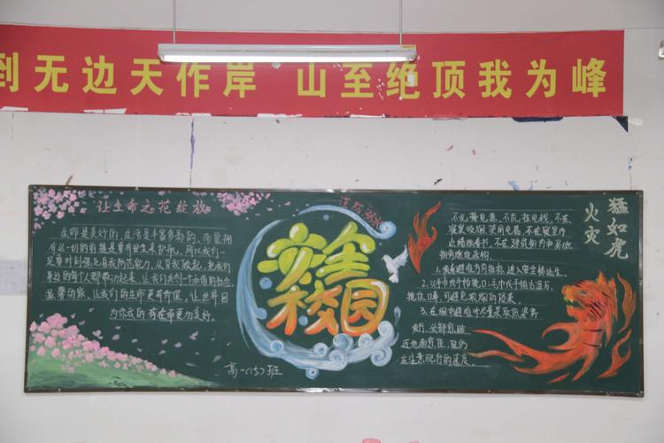 安全知识高中黑板报 高中黑板报图片大全