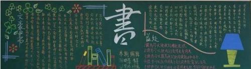 语文内容的黑板报 语文黑板报图片素材