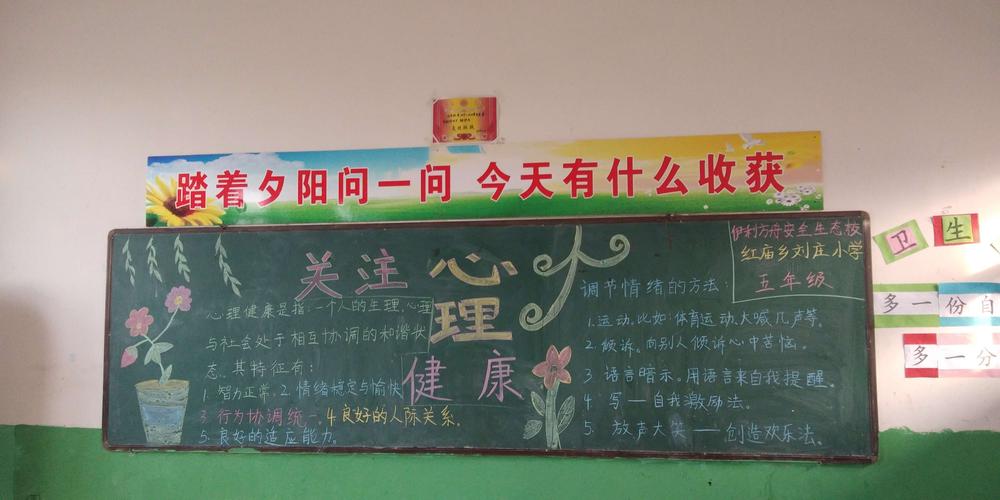 生存能力和心理健康教育黑板报 心理健康黑板报图片素材