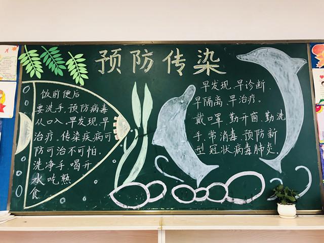 冬季易发病及预防黑板报 预防传染病黑板报图片素材