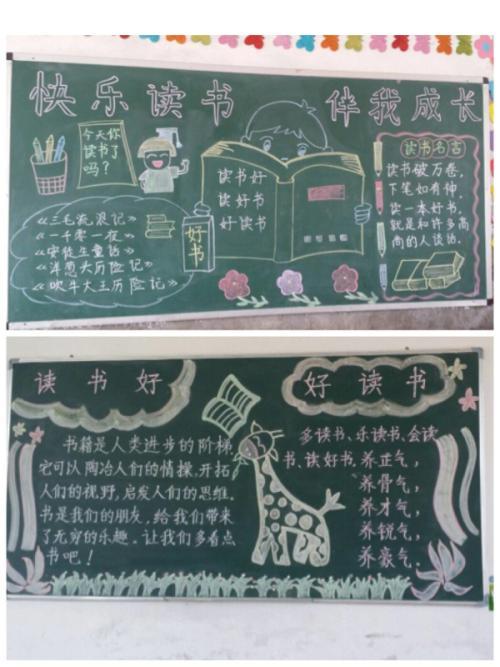 初中书香润校园黑板报 书香校园黑板报图片大全