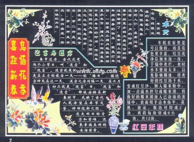 关于成都人过新年的黑板报 新年黑板报图片大全