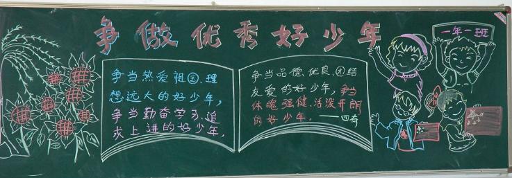 关于少年中国的黑板报 中国黑板报图片大全