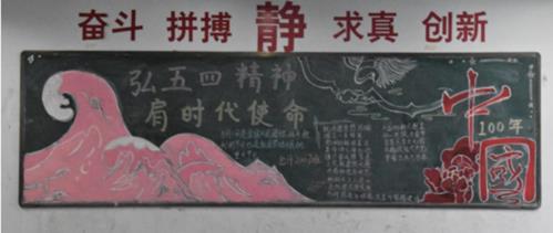 关于五四主题的黑板报 五四黑板报图片大全