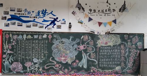 辞旧迎新的文章黑板报 迎新年黑板报图片大全