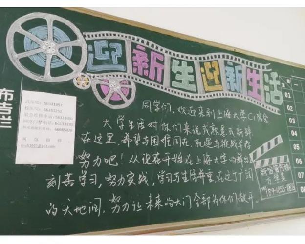 南大宿管黑板报 黑板报图片素材